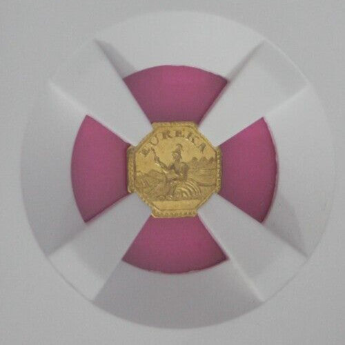 Proof Like 1884 California Gold Fractional Charm MS 63 PL Octagonal Rare NGC 361