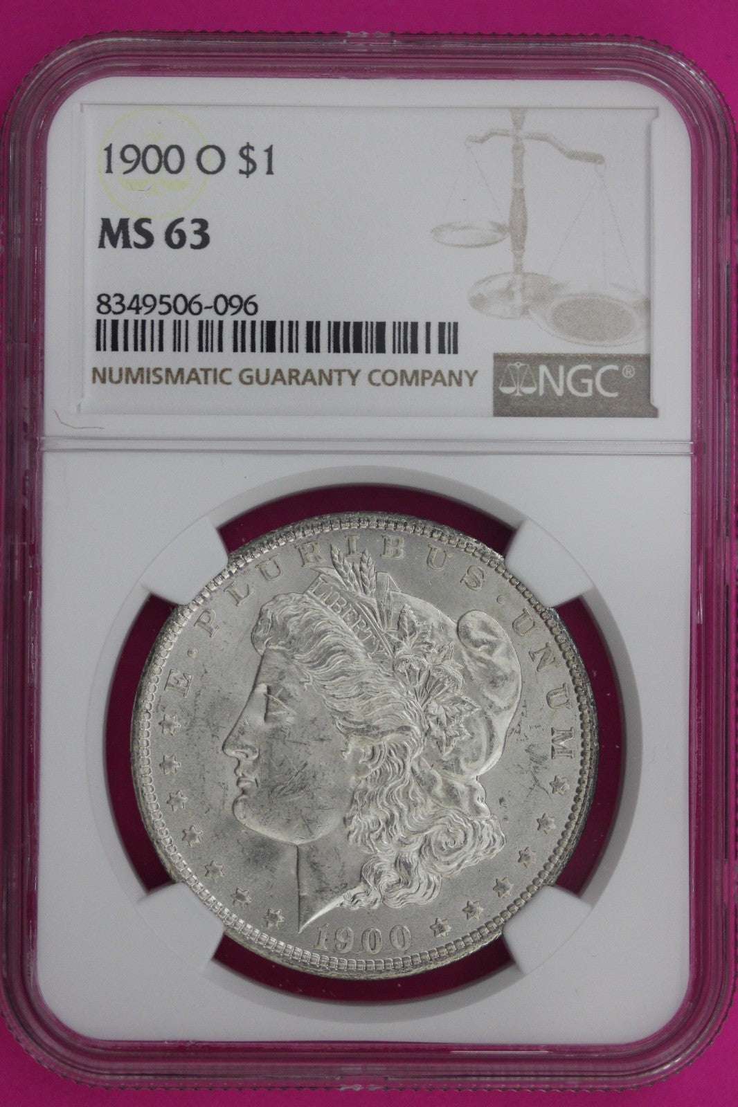 1900 O MS 63 Liberty Morgan Silver Dollar NGC Certified Graded Authentic 273