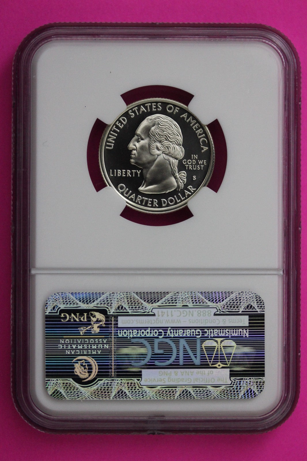 1999 S PF 70 Connecticut Silver State Quarter NGC Certified Authentic Slab 394