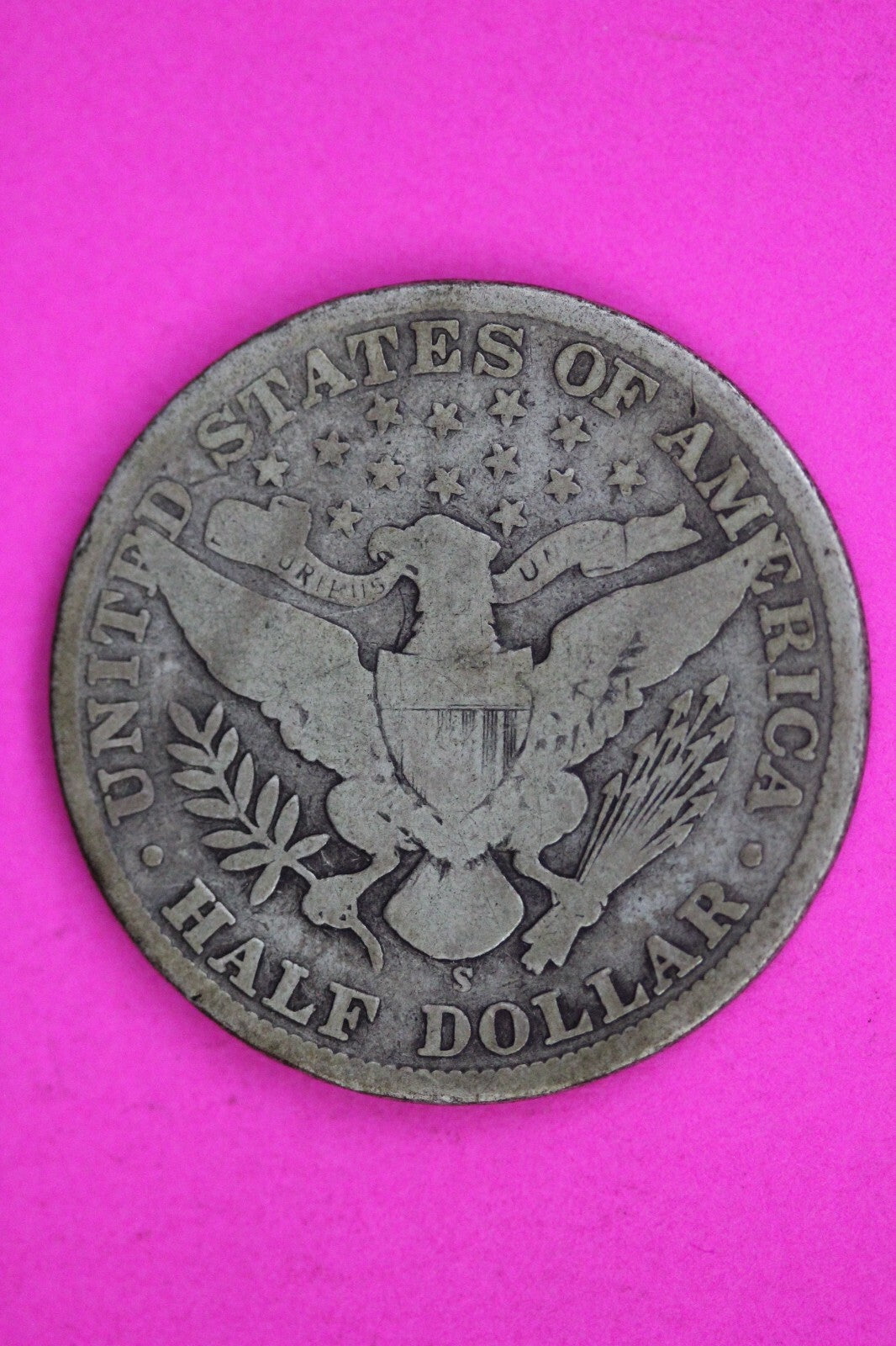 1909 Inverted S Barber Liberty Half Dollar Silver Coin Guaranteed Authentic 1489