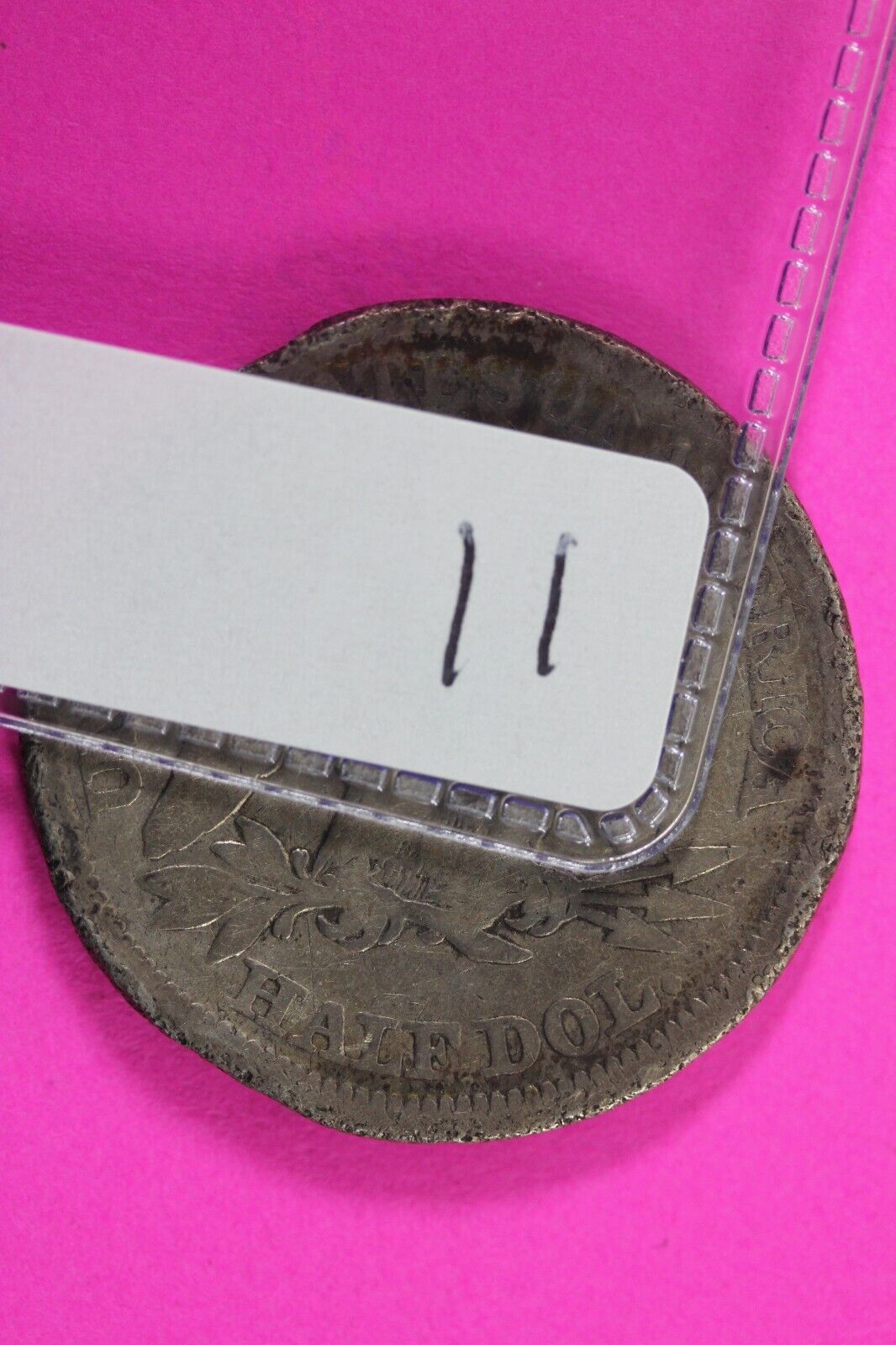 1857 P Seated Liberty Half Dollar Silver Semi Key Date Exact Coin In Pics 11