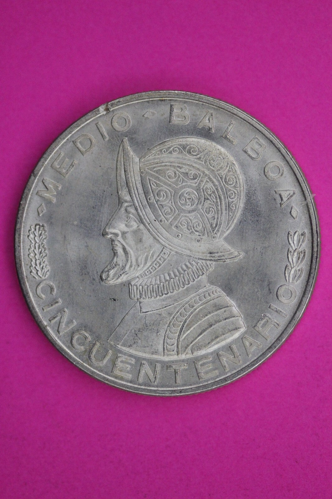 Gem Brilliant Uncirculated 1953 Panama Half Balboa Silver Low Mintage Coin 31