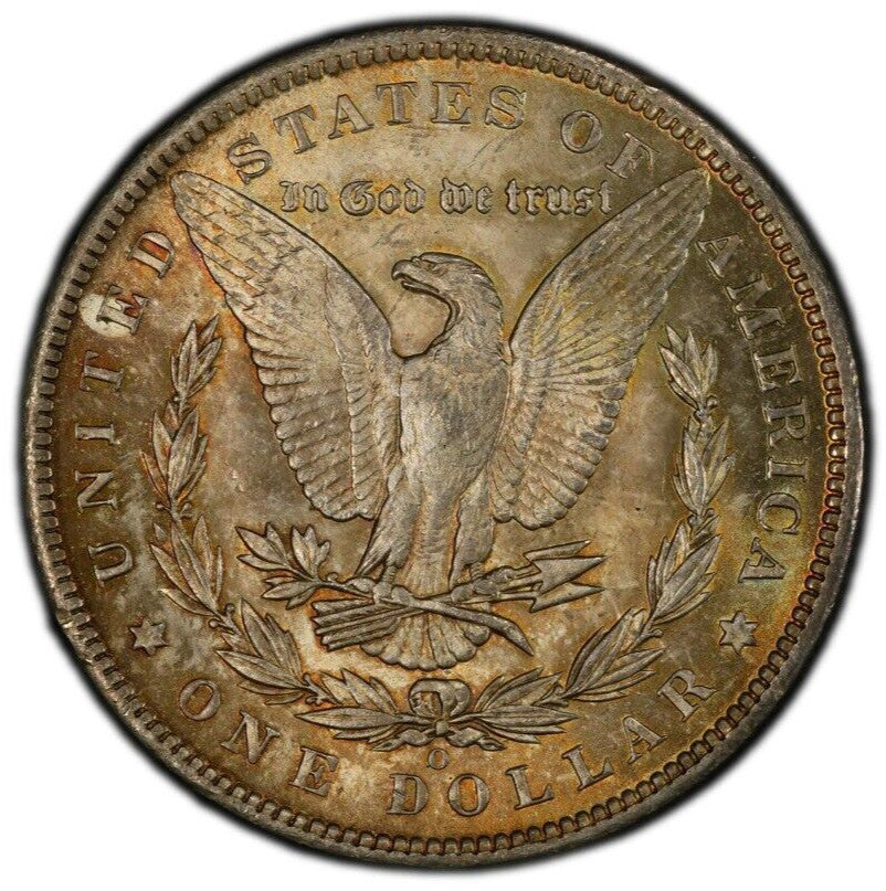 Toned 1885 O MS 64 Morgan Liberty Silver Dollar PCGS Certified Graded Slab 994