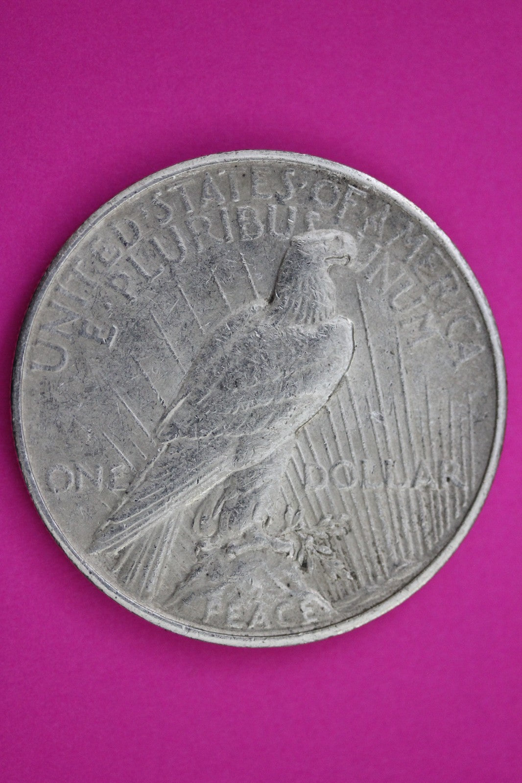 1935 P Peace Silver Dollar Graffitti  LIberty Coin Genuine American Seller 2038