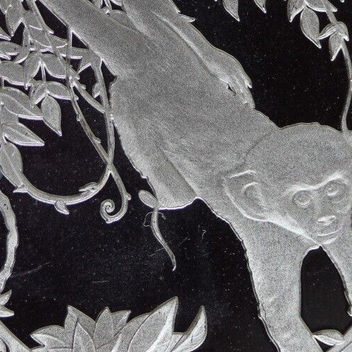 Gem BU 2023 Barbados Monkey 1 OZ Silver Coin .999 Fine $1.00 Same Coin In Pic 31