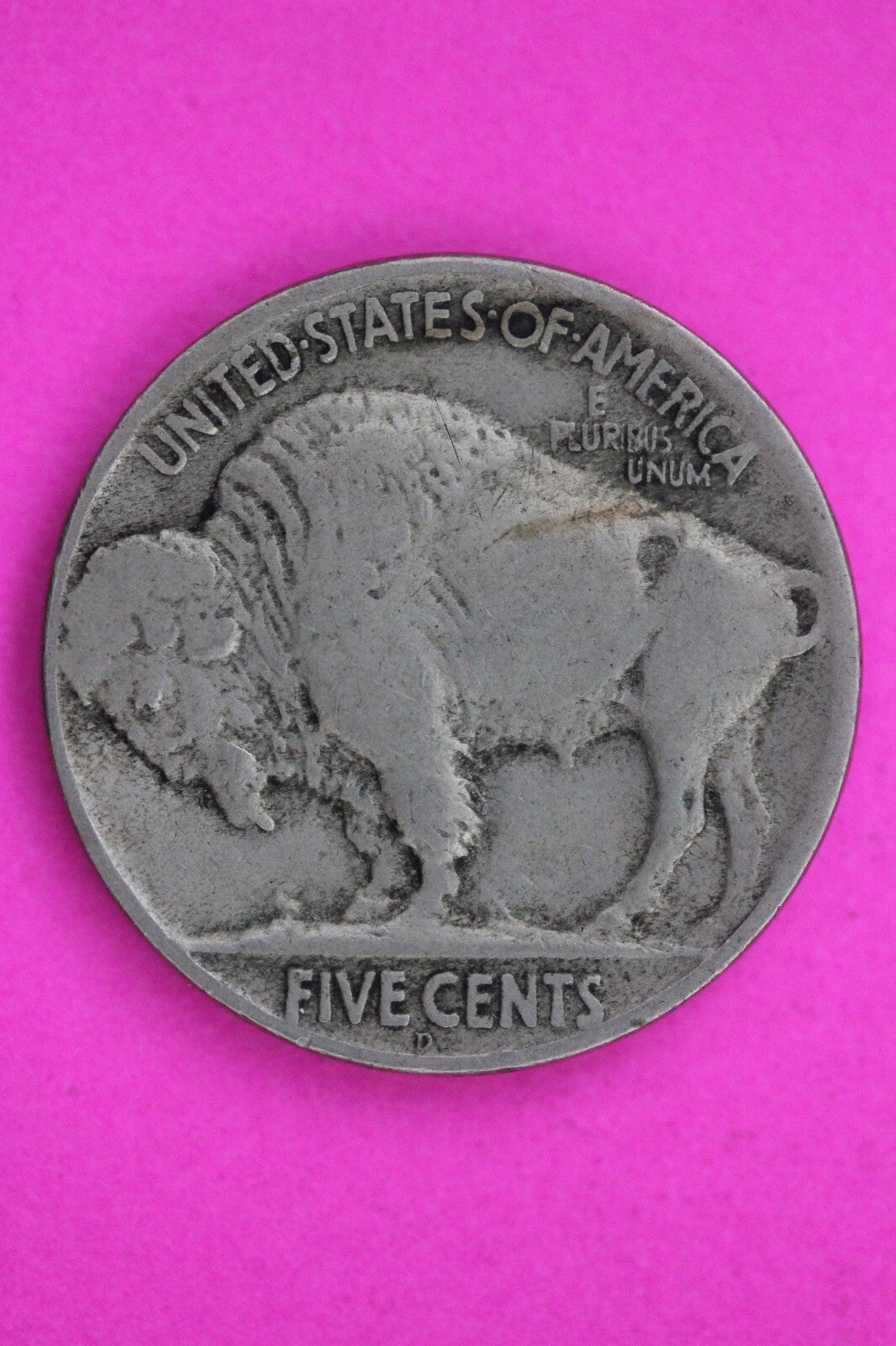 1925 D Buffalo Nickel Coin Guaranteed Authentic Genuine Coin Free Shipping 1326