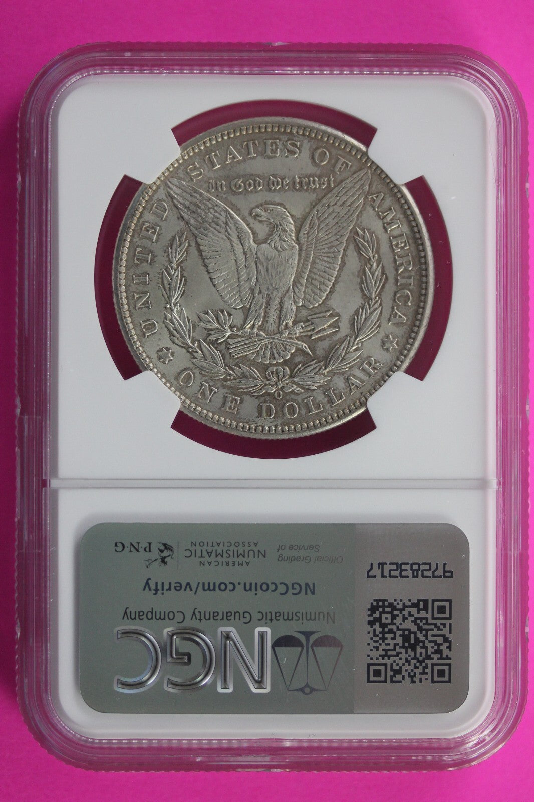 1898 O MS 63 Liberty Morgan Silver Dollar NGC Graded Certified Authentic 123
