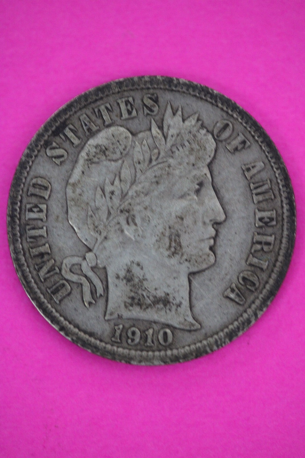 1910 P Barber Liberty Dime Scarce Semi Key Date Coin Philadelphia Mint 129