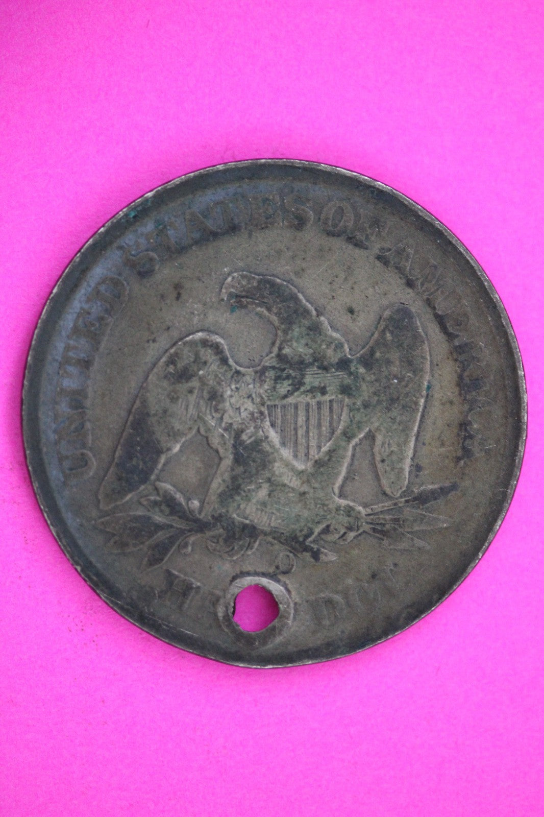 1859 O Seated Liberty Half Dollar Silver Exact Coin Shown Low Grade Filler 2804