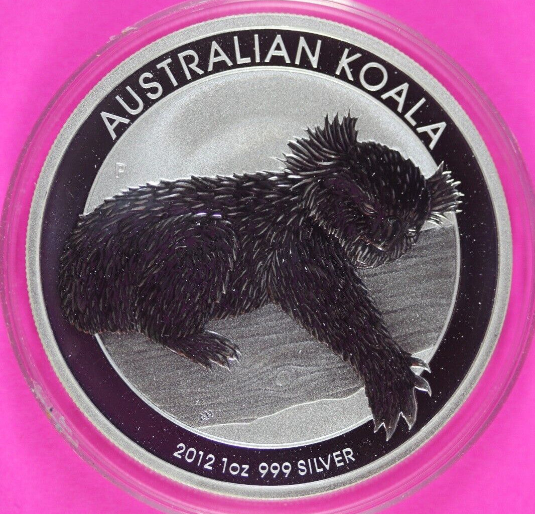 2012 Gem BU Australia Koala Silver Same Coin In Pics Proof Like Mint Capsule 43