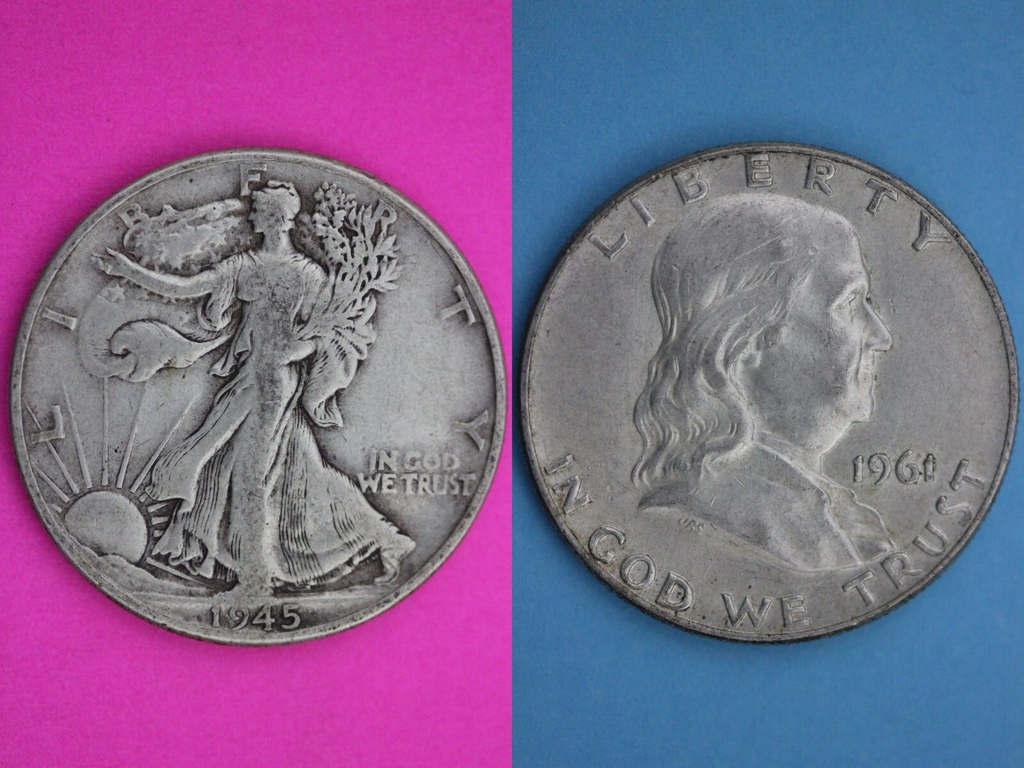 6 Standard Ounces Coin Weight 90% Silver Junk Walking & Franklin Half Dollars