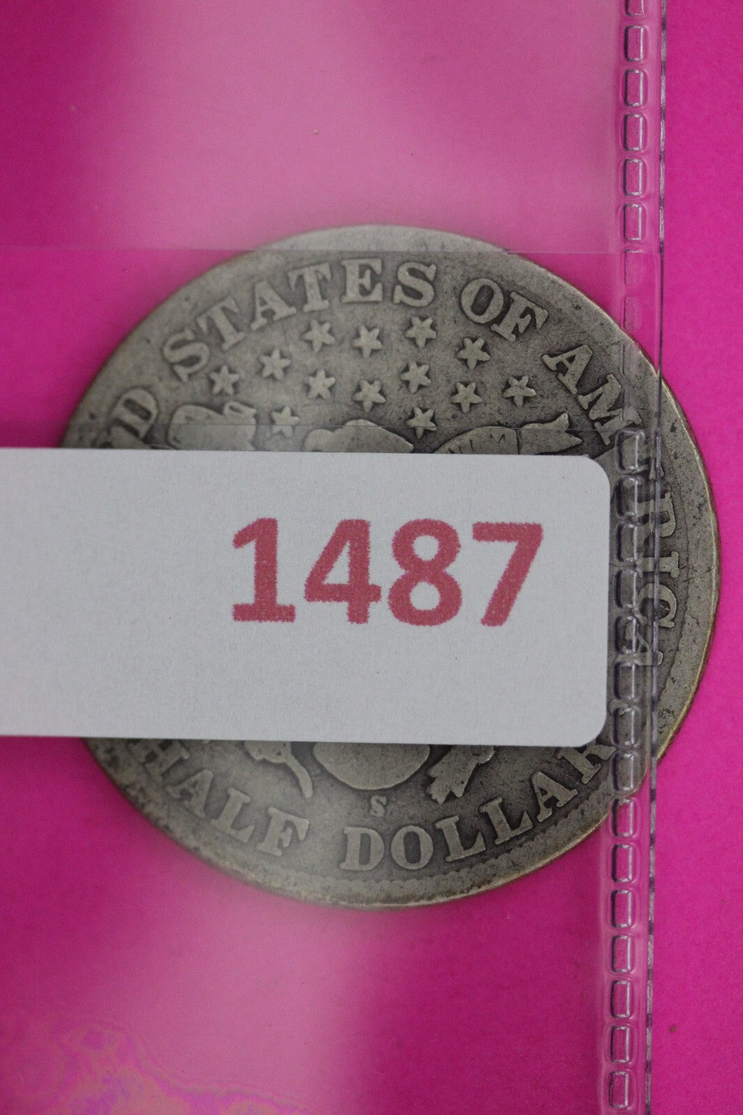 1909 Inverted S Barber Liberty Half Dollar Silver Coin Guaranteed Authentic 1487