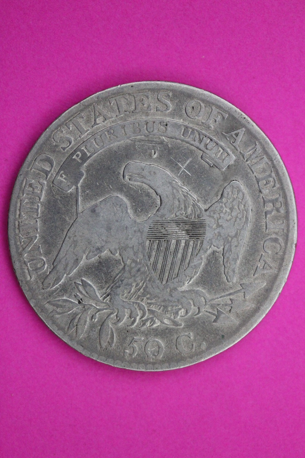 1814 Cap Bust Liberty Half Dollar Silver O-103 Heavy Clashing Key Date 0373N