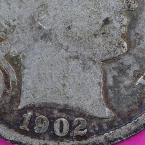 1902 O Barber Liberty Dime Scarce Semi Key Date Silver Coin New Orleans Mint 177