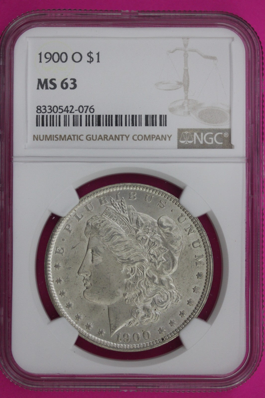 1900 O MS 63 Liberty Morgan Silver Dollar NGC Certified Graded Authentic 1097