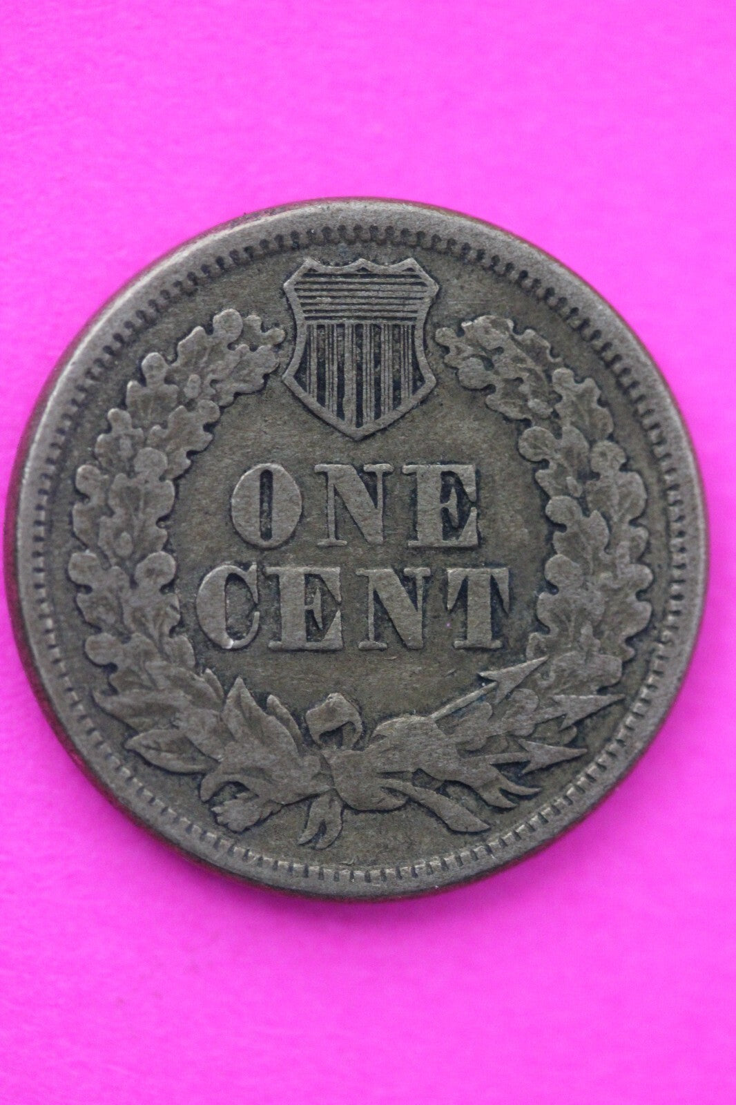 1863 Copper Nickel Indian Head Cent Penny Early Type Coin Exact Coin Pictured 40