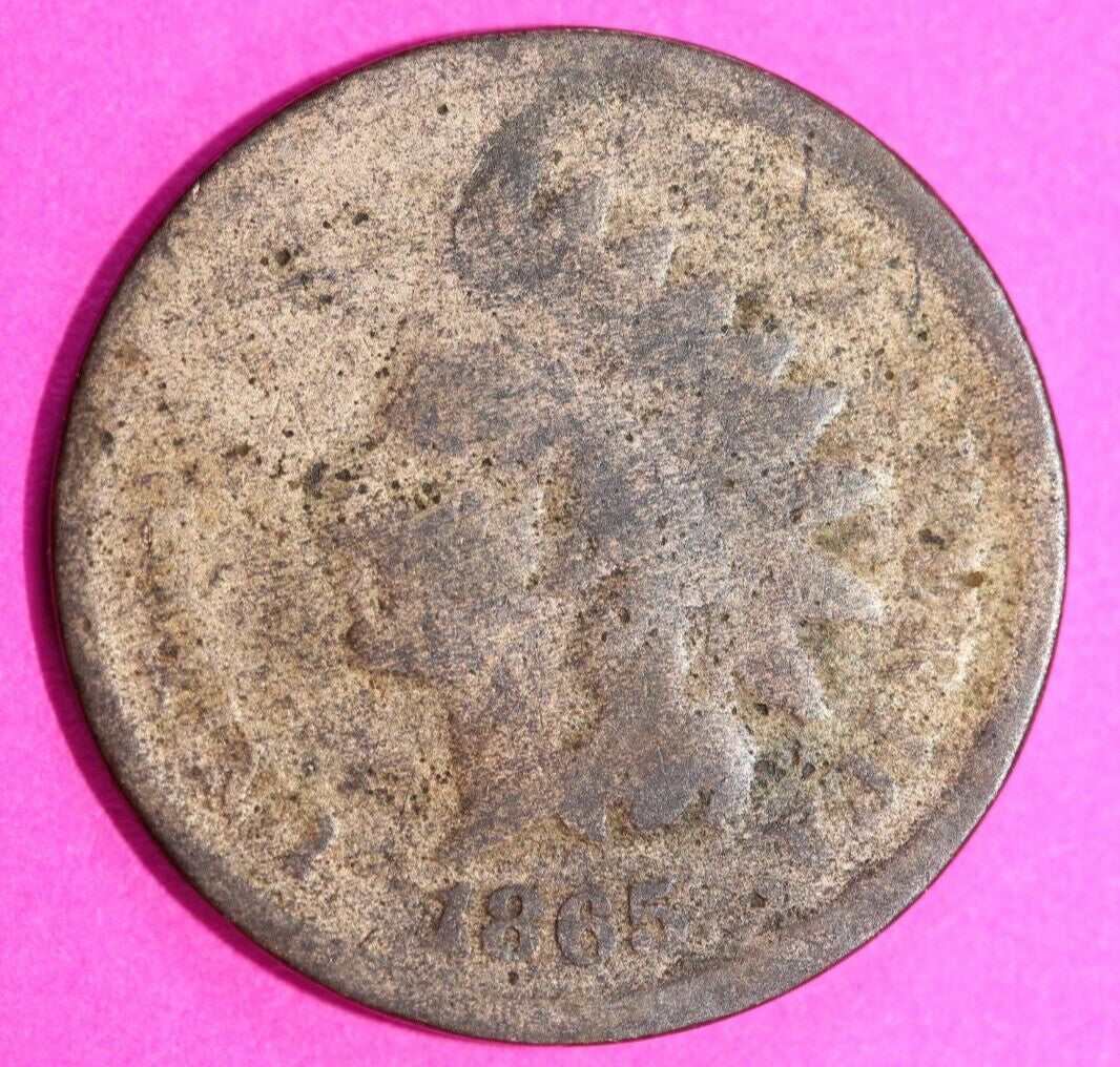 1865 Indian Head Cent Penny Scarce Early Type Coin Exact Coin Pictured 178