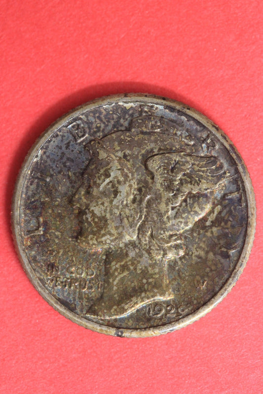 1929 P Silver Mercury Dime Exact Coin Shown Fast Flat Rate Shipping OCE 67