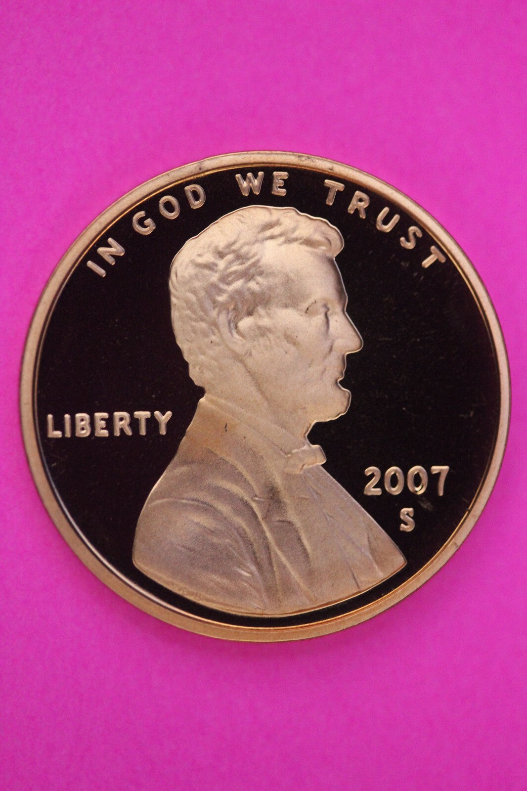 Gem Proof 2007 S Ultra Deep Cameo Lincoln Memorial Cent Same Coin In Pics TOM21