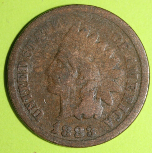 1883 Indian Head Cent Penny Exact Coin Shown Fast Combined Shipping OCE 74