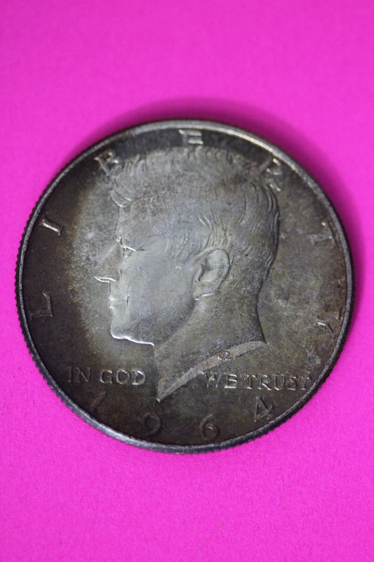 Nicely Toned 1964 P John F Kennedy Silver Half Dollar Exact Gem Coin Shown 41