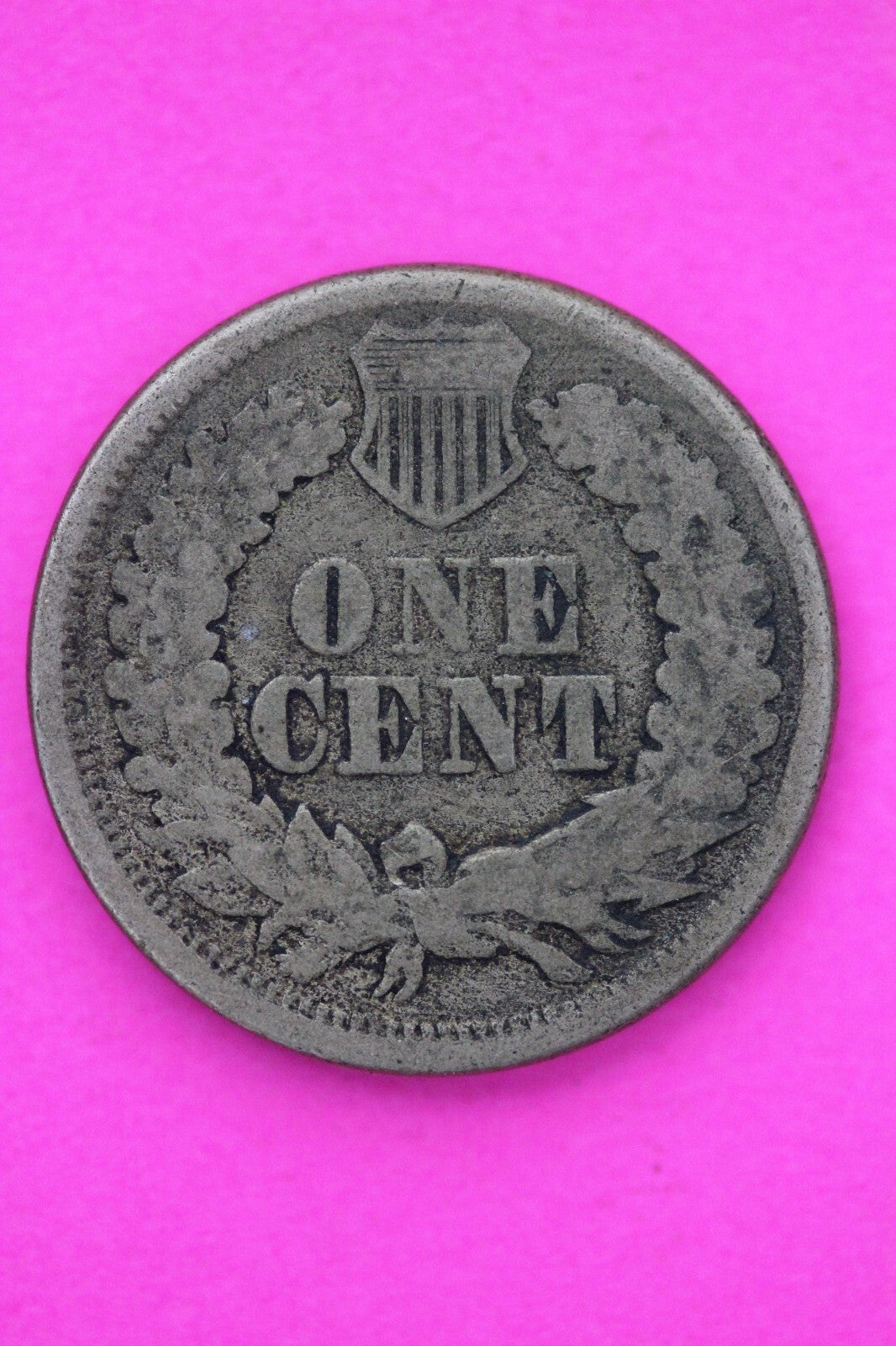 1863 Copper Nickel Indian Head Cent Penny Exact Early Type Coin Pictured 157