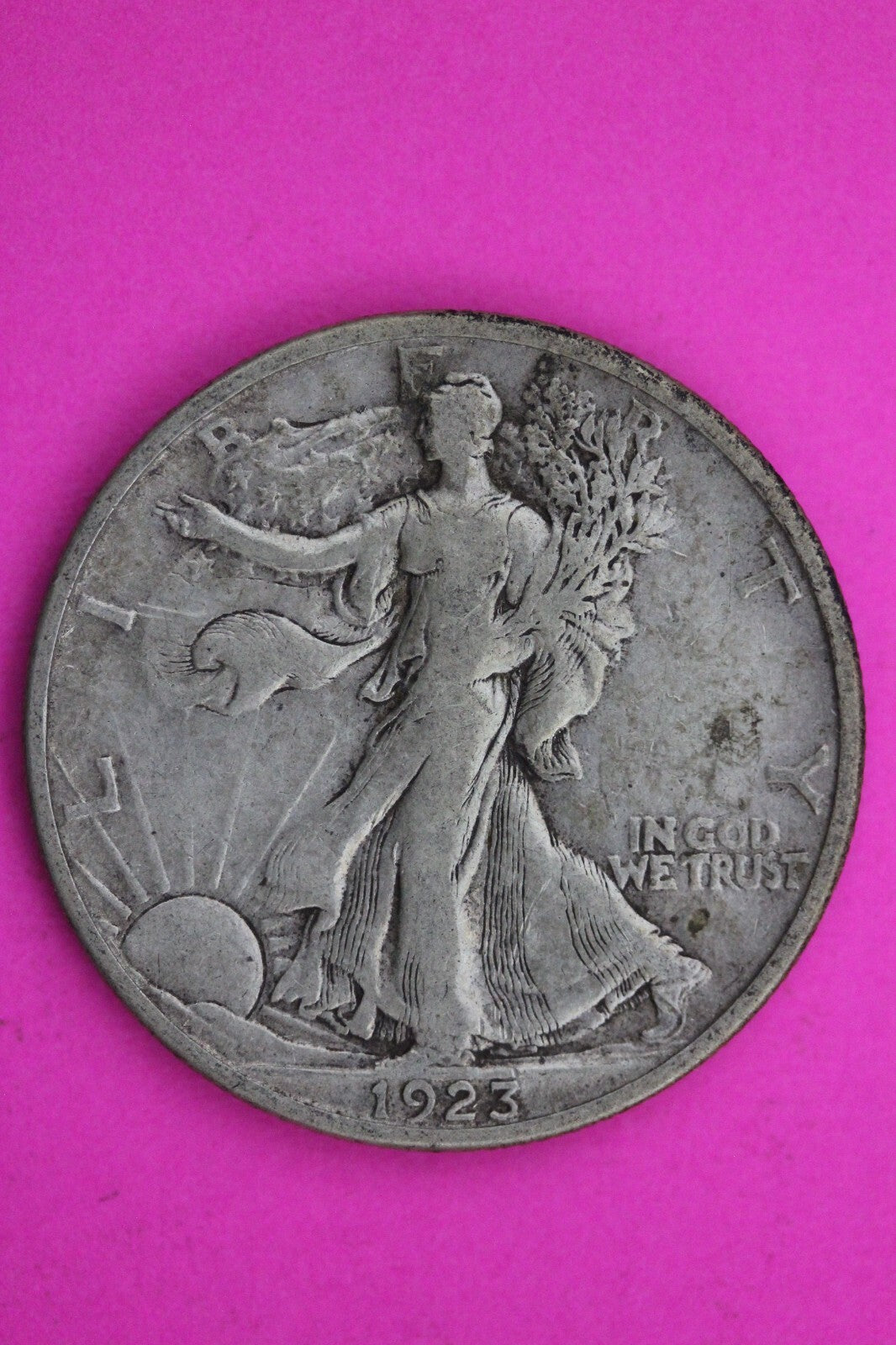 1923 S Walking Liberty Walker Half Dollar Silver Rare Key Date Coin 0374N