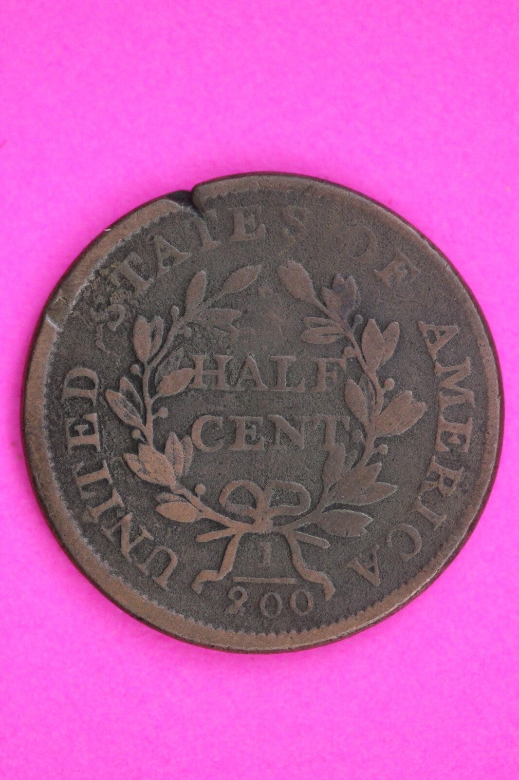 1805 Stems Large 5 Draped Bust Half Cent Guaranteed Authentic Genuine Coin 1517