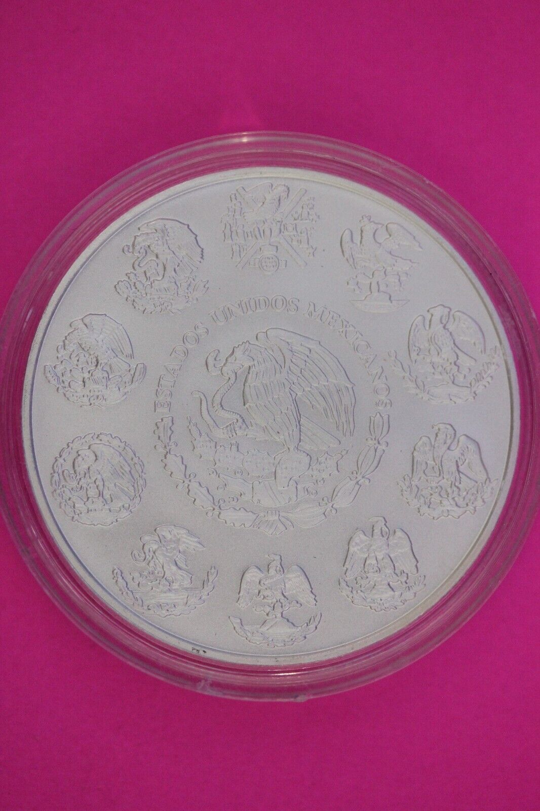 Gem BU 2012 Banco Azteca Mexico Libertad Same Silver Coin In Pics Capsule 20