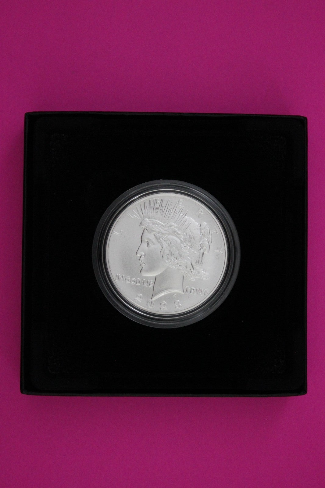 Gem Brilliant Uncirculated 2023 Peace P Silver Dollar 999 Fine Mint Box COA 6109
