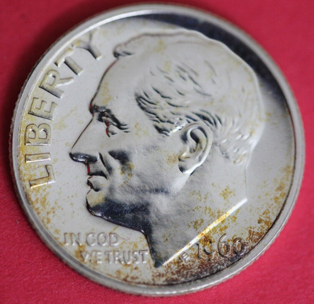 1960 Silver Proof Roosevelt Dime Exact Coin Shown  39