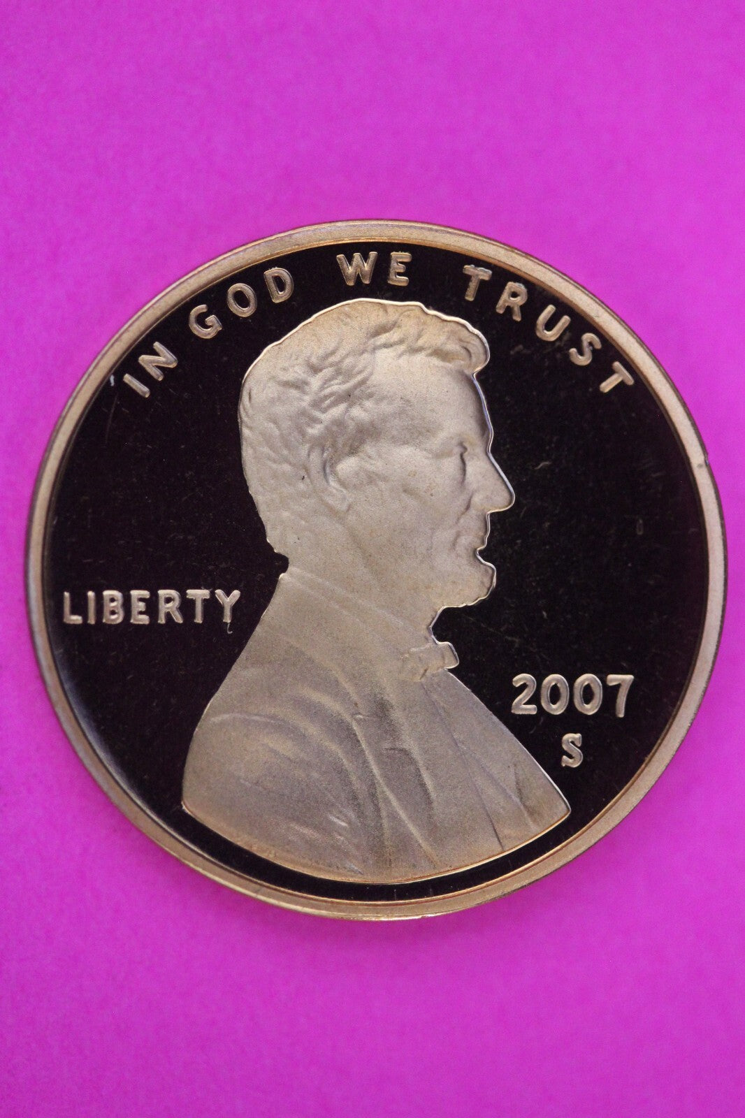 Gem Proof 2007 S Ultra Deep Cameo Lincoln Memorial Cent Same Coin In Pics TOM07