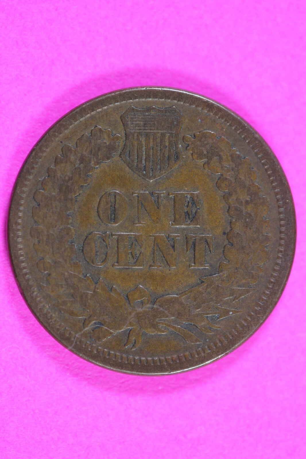 1865 Bronze Indian Head Cent Penny Rare Early Type Coin Exact Coin Pictured 269