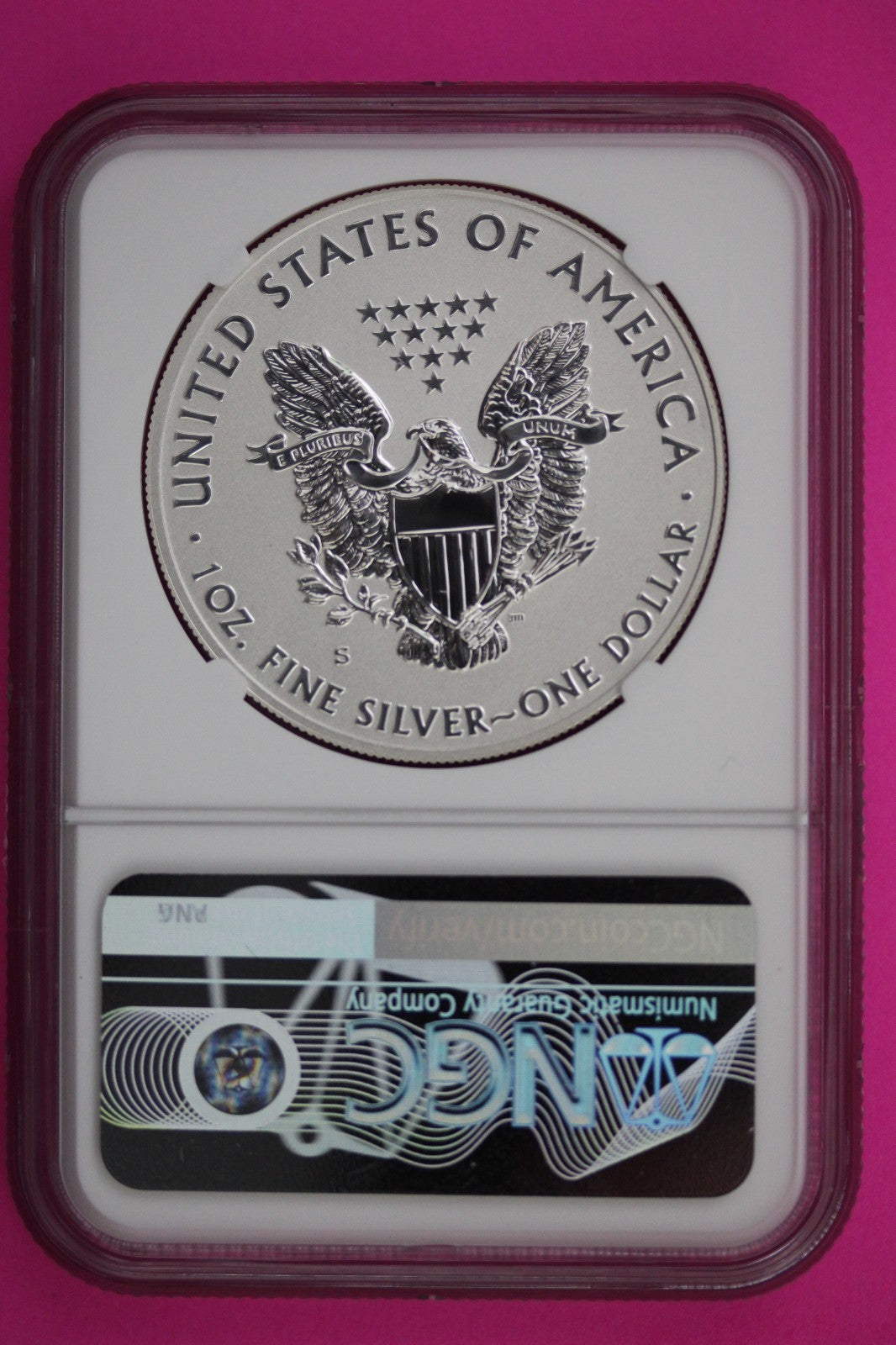 2012 S Reverse PF 69 Silver Eagle From San Francisco Eagle Set NGC Graded 103