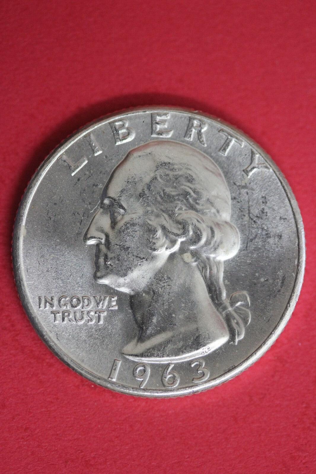 1963 Uncirculated Type B Reverse George Washington Quarter Exact Coin OCE 141