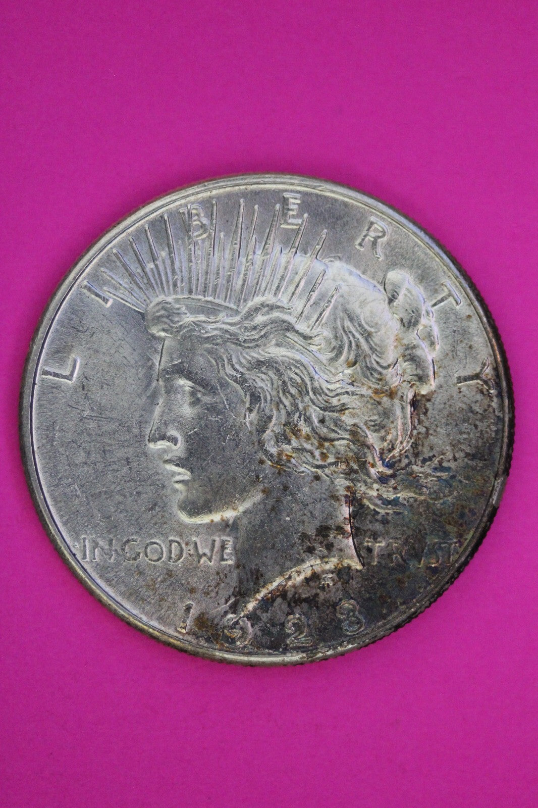 Clashed Reverse 1923 S Liberty Peace Silver Dollar Philadelphia Mint Coin 237