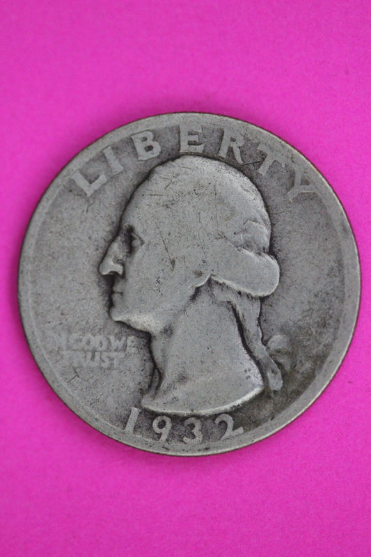 1932 S George Washington Silver Quarter Guaranteed Autthentic Genuine Coin 1472