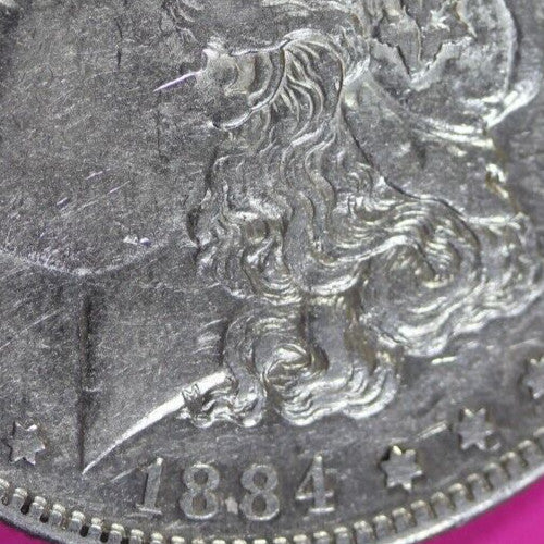 High Grade 1884 S Morgan Liberty Silver Dollar Key Date Coin San Francisco 264