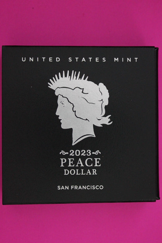 Gem Deep Cameo Proof 2023 S Peace Silver Dollar 999 Fine Mint Box & COA 6035
