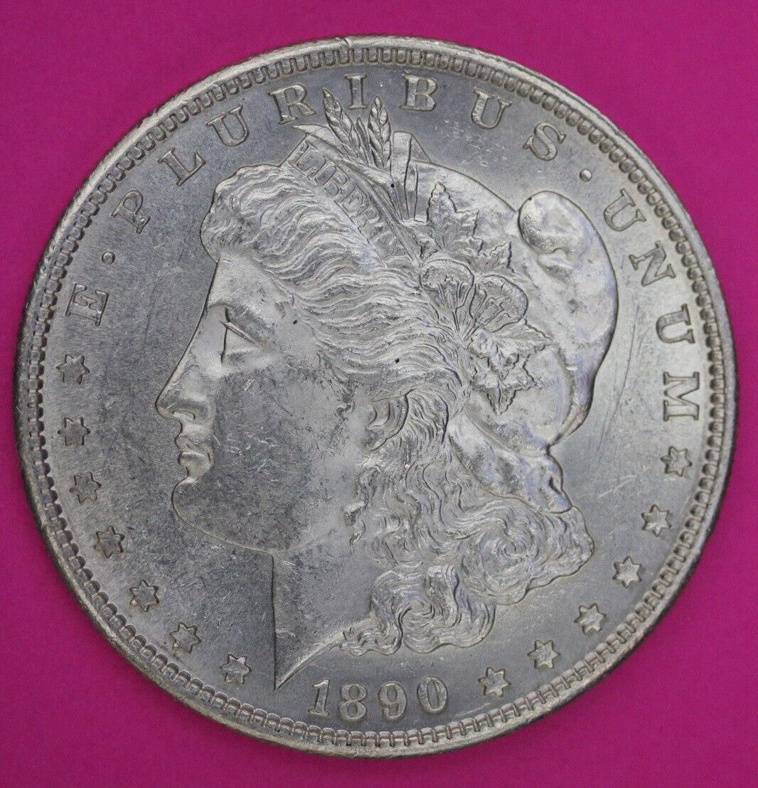 High Grade 1890 S Morgan Liberty Silver Dollar Scarce Semi Key Date Coin 89
