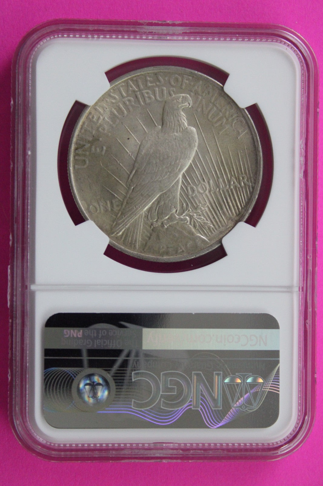 1924 P MS 63 Liberty Peace Silver Dollar NGC Certified Graded Authentic 733