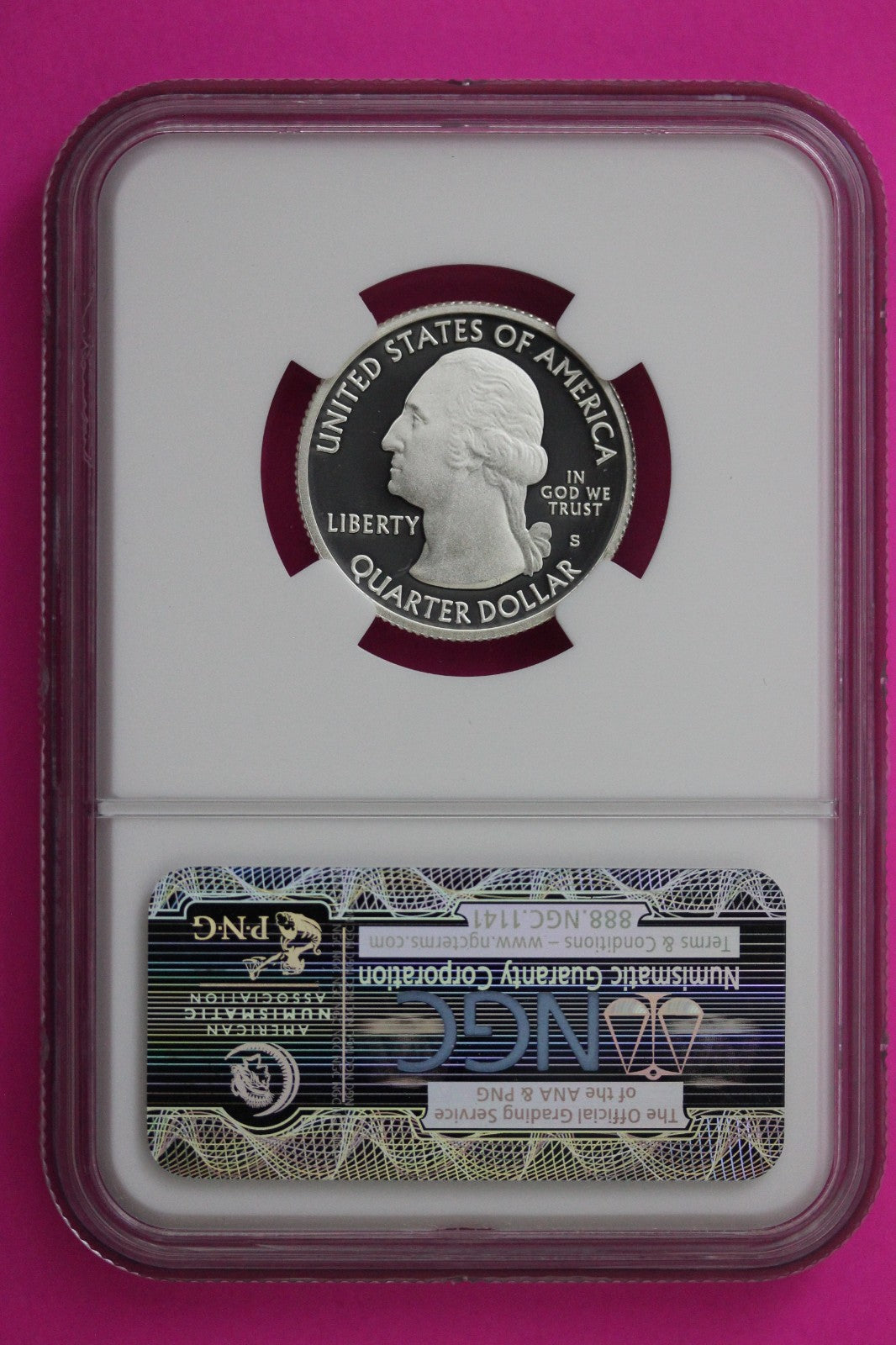 2010 S PF 70 Silver Quarter Hot Springs Park ATB NGC Graded Certified Slab 374