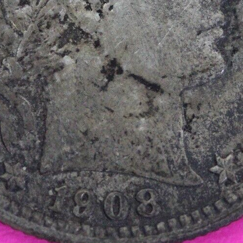 High Grade 1908 O Barber Liberty Silver Quarter Scarce Semi Key Date Coin 36