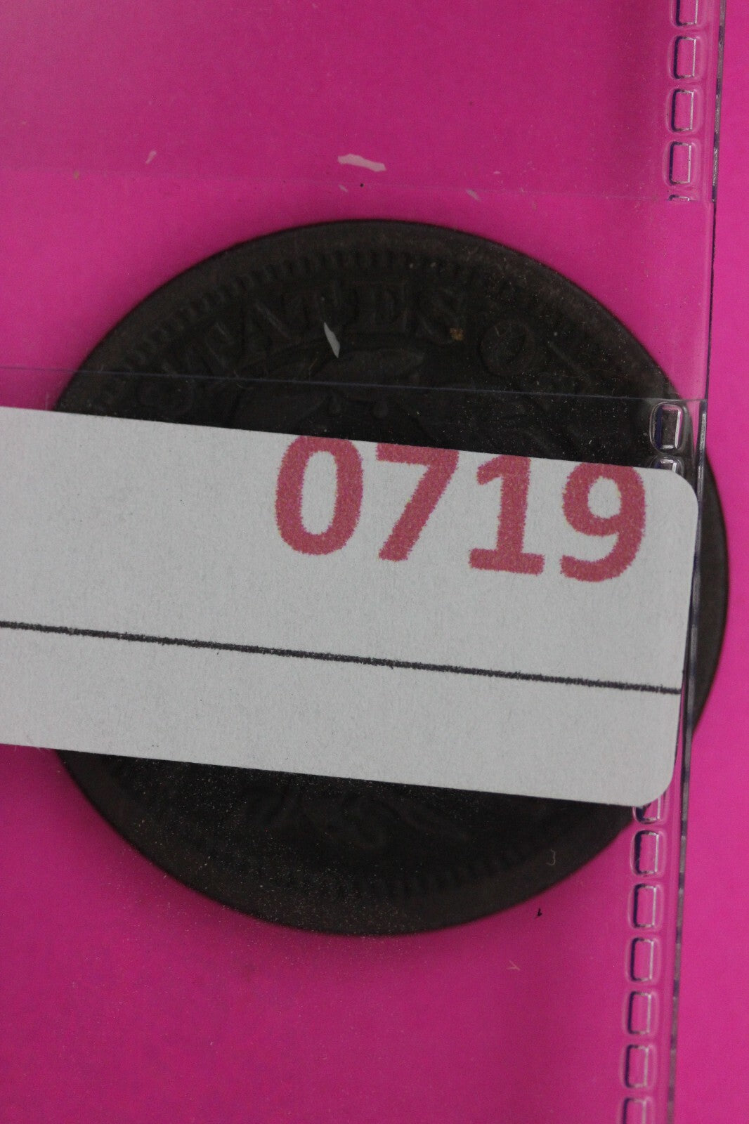 1847 Large Cent Braided Hair Liberty Coin Guaranteed Authentic & Genuine 0719N