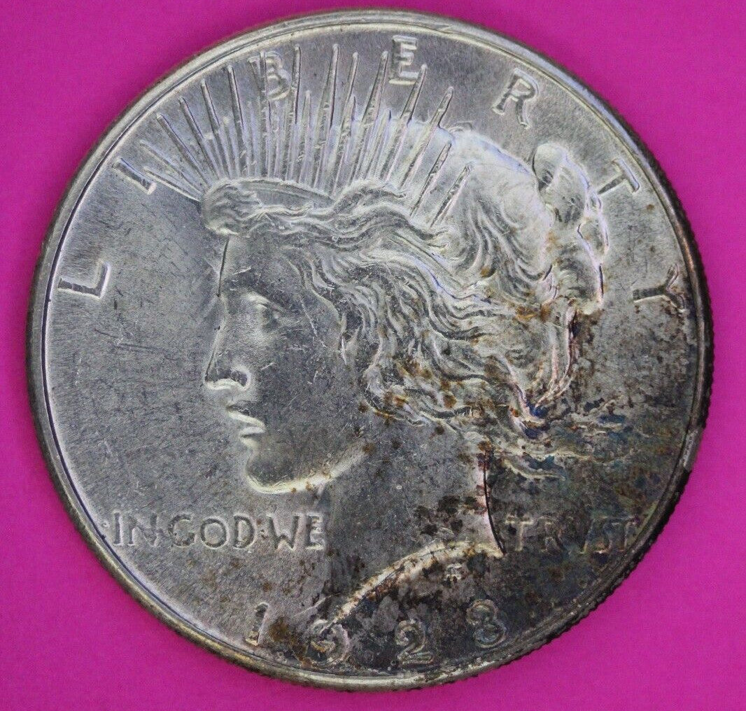 Clashed Reverse 1923 S Liberty Peace Silver Dollar Philadelphia Mint Coin 237