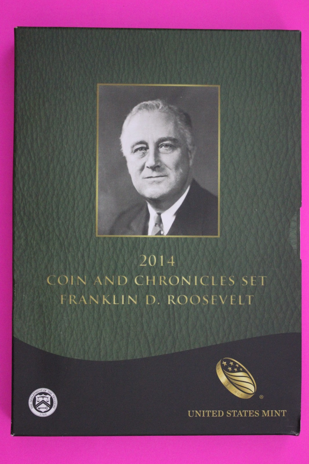 Gem 2014 Franklin Roosevelt Coins & Chronicles Set 1 OZ Silver Box & COA 7035