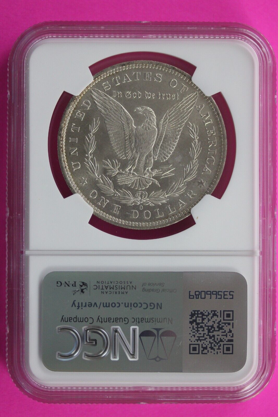 1883 O MS 63 Liberty Morgan Silver Dollar NGC Certified Graded Authentic Slab 24