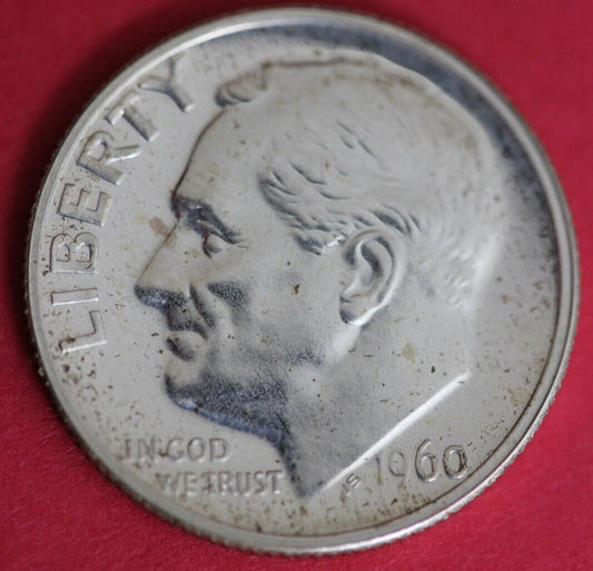 1960 Silver Proof Roosevelt Dime Exact Coin Shown OCE 36