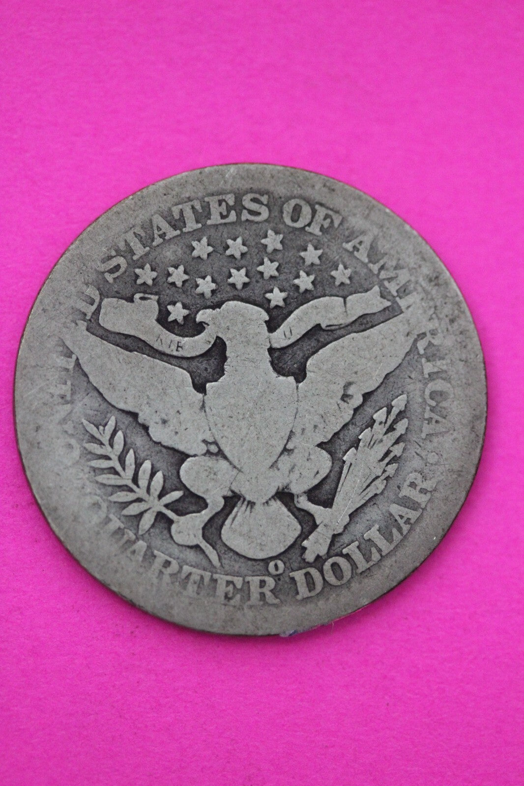 1904 O Barber Liberty Silver Quarter Scarce Semi Key Date New Orleans Mint 26
