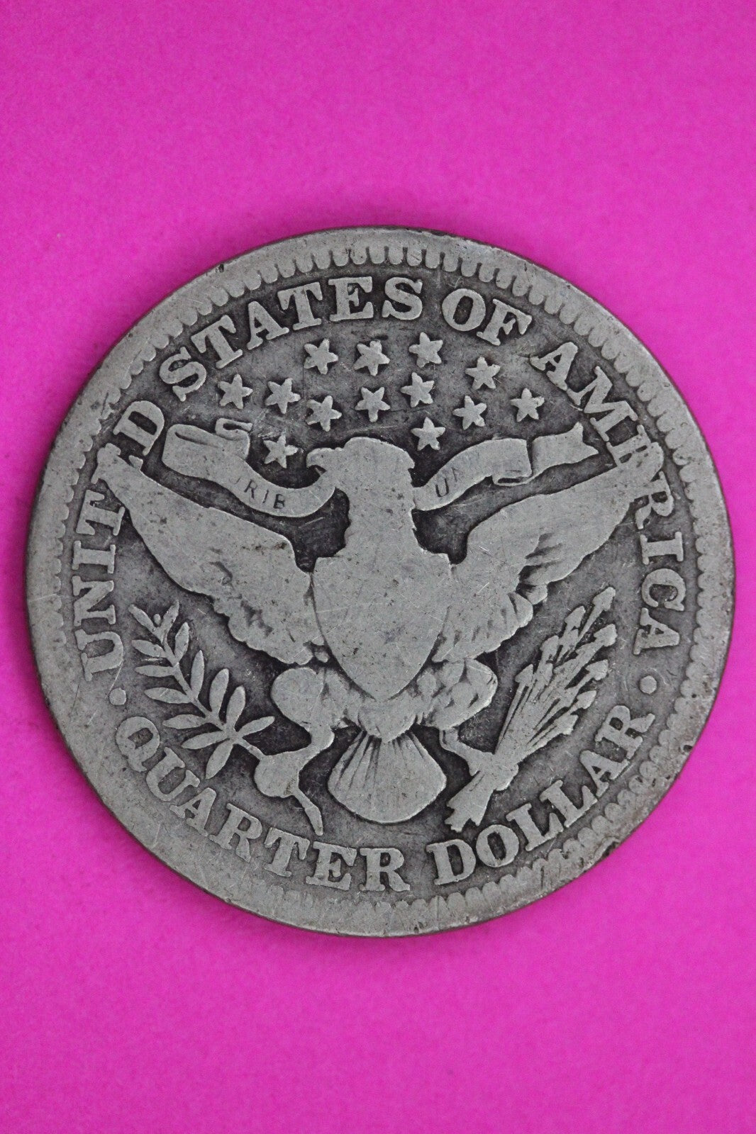 1913 P Barber Liberty Silver Quarter Guaranteed Authentic & Genuine Coin 1208